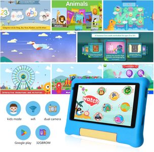 Ainmel 7" Kids Tablet – Blue Child-Friendly Android Device