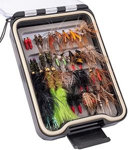 Ansnbo 36 pcs Fly Fishing Flies Kit, Hand Tied Trout Bass Fly Assortment with Fly Box, Dry Wet Nymph Flies Streamers Fly Fishing Gear