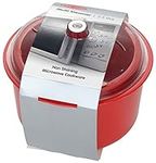 Easy Cook Microwave Rice & Veg Steamer, red