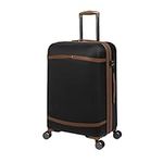 it luggage Quaint 27" Hardside Checked 8 Wheel Expandable Spinner, Black with Almond Trim, 27", It Luggage Quaint 27" Hardside Checked 8 Wheel Expandable Spinner