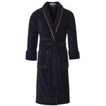 Bown of London Men's British Bathrobe - The Earl Navy (L)