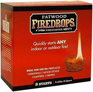 Better Wood Products Fatwood Firedrops Firestarters, 8-Count