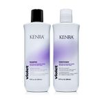 Kenra Violet Shampoo & Conditioner Set, Eliminates Brassy Tones, Purple Pigment Deposit, Neutralizes Yellow, Moisturizes Processed Hair, Enhances Vibrancy of Blonde or Gray Hair, 10.1 fl. Oz