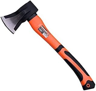 Edward Tools Wood Splitting Maul 17” - 3 lb. Axe and Sledge Combined - Forged Steel Head Hand Axe - Splitting Axe Splits Wood Better Than Camp Axe or Hatchet - Kindling Splitter - Rubber Sheath