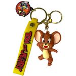 South Coast Jewellery Tom and Jerry 3D Keyring Keychain Bag Pencil Case Charm Pendent Zip Accessory - Baby Jerry