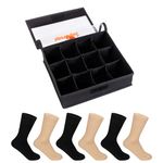 Supersox Women's Regular Cotton Socks (Pack Of 3) (Sock Organizer with 6 Pairs Socks)