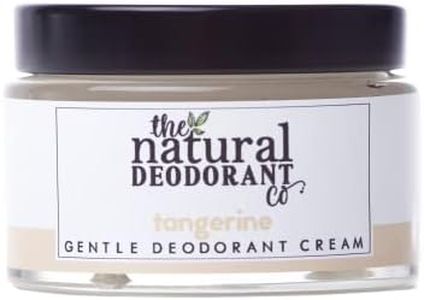 The Natural Deodorant Co, Gentle Deodorant Cream Tangerine 55g, Aluminium Free, Plastic Free, Sensitive Skin
