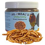 Pro-Meal Dried Mealworms - High Protien Treat Food For Aquarium Fishes Like Arowana, Flowerhorn & Birds, Reptiles, Monkeys & Other Pets Of All Life Stages (30Gm), 1 Count