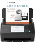 ScanSnap iX2500 Black – Ultra High Speed 45 ppm/90 ipm Duplex Scanner, 100‑Sheet ADF, 600 dpi Optical, 5″ Touchscreen, Wi-Fi 6-Bluetooth-USB 3.2 Gen 1×1 Multi‑Device Connectivity