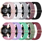 Ouwegaga Compatible with Galaxy Watch 4 Band/Samsung Galaxy Watch 7 6 5 Band 40mm 44mm/Watch 5 Pro 45mm/Watch 6 Classic 47mm 43mm/Watch 4 Classic 42mm 46mm/Watch FE/Active 2, 20mm Stretchy Nylon Band