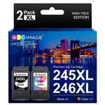 245XL 246XL Black and Color Combo Pack Ink Cartridges Replacement for Canon Ink 245 246 PG-245XL CL-246XL Works with Canon Pixma MG2522 TR4520 MX490 TS3322 MX492 TS3122 MG2500 TR4500 TR4522 Printers