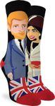 Good Luck Sock Women's Prince Harry & Meghan Markle Socks, Adult