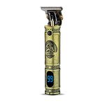 VGR V-228 Professional Hair Clipper with LED display Runtime: 180 min Trimmer for Men (Gold)