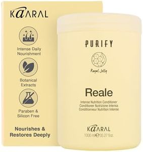Kaaral Purify Reale Intense Nutrition Hair Conditioner – Deep Moisturizer for Damaged, Dry, or Color Treated Hair – Hydrating Intensive Repair for Women’s and Men’s Curly or Frizzy Hair – 1000 ml