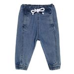 Mini Klub Baby Full Length Woven Cotton Blue Color Denim Pant (3-6M)