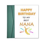 Dapofajo Grandma Birthday Card, Happy Birthday Card for Grandma, Pun Nana Birthday Card, Grandmother Birthday Card