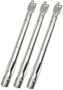 ADJUSTABURNER Gas Grill Burner Universal Stainless Steel Tube (Pack of 3) Extends from 14" to 19" BBQ Replacement Parts for Nexgrill, Brinkmann, Dyna-Glo, and Most Gas Grill Models