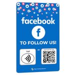 Social Review Tap Card | Review QR Code | Contactless Review Card | NFC Tap Card | Unlimited Use NFC Cards (1-Facebook Card)