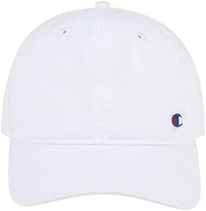 Champion Unisex Dad Adjustable Cap, White, One Size