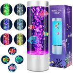 SHTALHST Fish Lamp, Fake Fish Tank with Aquarium Night Light, Kids Friendly Bubble Fish Lamp to Light Up Your Life Like a Lamp with Moving Fish Tank, Fish Tank Light and Aquarium Lamp