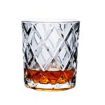 TIENER Vintage Whiskey Glasses Set 6 Dad Gifts for Men 350 ml Old Fashioned Glasses cocktail glasses, for Scotch Lovers/Style Glassware for Bourbon/Rock glasses/Bar glasses set of (6)