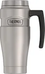 THERMOS Stainless King Vacuum-Insulated Travel Mug, 16 Ounce, Matte Stainless Steel