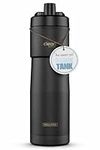 The Clean Hydration Co Insulated Bike Water Bottle | Easy Clean Nozzle, Easy Squeeze | Cycling Running Fitness Water Bottle | Gym Sport Bottle | Sport 23 Oz | Matte Black (Black) (Black, 23 Oz)