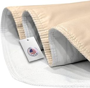 KosmoCare Re-usable Underpads (75 x 90 cms) for Bed and Linen protection (Twill) by Beck’s Classic USA - TAN