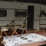 LATCH.IT RV Outdoor Rugs 5'x8' V2.0 | Boho Style | Reversible RV Outdoor Mat Camper Rugs | Camping Outdoor Rugs | The Perfect RV Patio Mat for Any Situation!