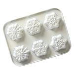 Nordic Ware 30003 Disney Frozen 2 Snowy Day Formed Mini Cake Pan, 2.5-Cups, White