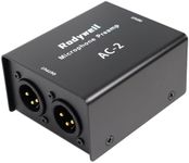Rodyweil Microphone in Line Preamp Gain Booster for Dynamic and Ribbon Mic (Two Channel)