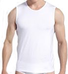 Boys & Mens Underwear Lightweight Tank Top Singlet (Black nd White) (as1, Alpha, l, Black)