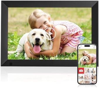 GGUA Digital Photo Frame Wifi 10.1 Inch Built in 32GB Memory, 1280x800 IPS LCD Touchscreen, Auto-Rotate and Audio, Quick and Easy Share Photos or Videos via the Frameo App, the Best Choice for Gifting