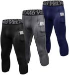 SPVISE 1 or 3 Pack Men's 3/4 Compre