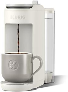 Keurig K-Mini Mate Plus Single-Serve K-Cup Pod Coffee Maker, Compact, 3 Cup Sizes, Brew Over Ice and Strong Button Features, 50 oz Removable Reservoir, Warm Stone