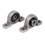 2Pcs P000 10mm Self Aligning Flange Pillow Block Ball Bearing For 3D Printer/CNC