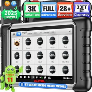 Autel Scanner MaxiCOM MK808BT PRO: 2025 Bidirectional Scan Tool Work as MK900BT, 33FT BT 2.0 Ver. of MK900 MX900 MK808S MaxiCheck MX808S MK808Z, 3K+ Active Tests, 28+ Services, OE Full Sys, OS 11, FCA