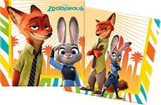 Unique Party 72337 - Disney Zootropolis Paper Napkins, Pack of 20