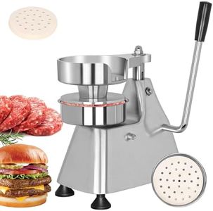 LLNC 4in Commercial Burger Patty Maker Machine, 4 -inch Stainless Steel Heavy Duty Hamburger Press, Professional Meat Patty Maker with 400 Pcs Patty Papers for Beef, Pork, Chicken