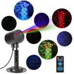 Galaxy Star Projector 3 Color Laser Light Projector Christmas Moving Star Projector with Remote, Laser Light for Outdoor Indoor Garden Festival Party