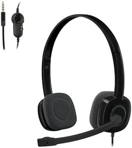 Logitech 981-000587 Stereo Headset H151, Black