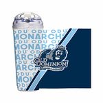 Rico Industries NCAA Old Dominion Monarchs Standard 24oz Acrylic Tumbler with Hinged Lid, Officially Licensed Double Wall Tumbler with Straw