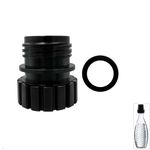 BAAQII Quick Connect Soda Bottle Adapter for Soda Steam Maker and Sodastream Crystal Glass Bottle 0.7L, Soda Maker Bottle Attachment Refill Cap for Connecting Glass Bottle with Soda Machine