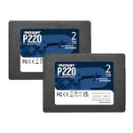 Patriot P220 2TB Internal SSD 2 Pack - SATA 3 2.5" - Solid State Drive - P220S2TB252B