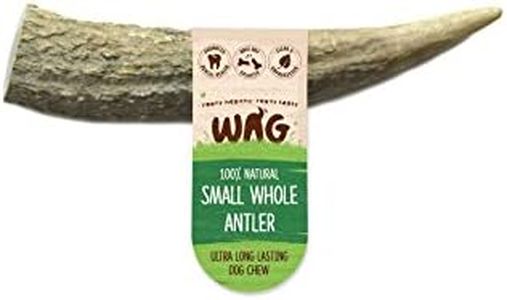 WAG Long Lasting Whole Antler Dog Treat, 4 Pack, Small