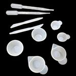 morel Resin Mixing Cups 10PCS KIT with Measuring Cups, Spoons, Dropping PIPETTES, RESING Mixing Stirrer, for EPOXY Resin, DIY Resin Casting, Painting, Jewelry Making.