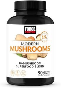 Force Factor Modern Mushrooms Capsules, Mushroom Supplement with Lions Mane, Turkey Tail, & Cordyceps to Support Energy, Focus, Immunity, & Digestion, 90 Vegetable Capsules