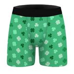 Aueyan Mens Boxer Briefs Funny Novelty Underwear Hilarious Gifts for Men No Fly, 1 Piece,lucky Shamrock, Small