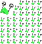 KEXINGTUO 50 Pcs Fishing Bells for Rods - Bells for Fishing Poles, Bite Alarm for Fishing, Secure Clip-On for Catfish Poles & Multi-Use Outdoor Gear