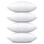 OTOSTAR Pillow Inserts 20x20 Inch Premium Decorative Bedding Throw Pillow Inserts Decorative Square Form Pillows for Couch Bed Sofa Sham Cushion Stuffer Set of 4 (4 Pack, 20" x 20")